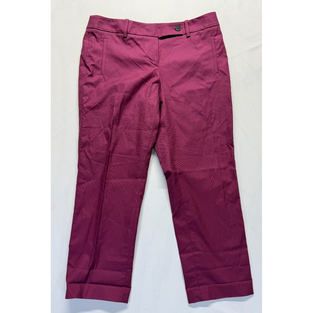 Ann Taylor Loft Marisa Dress Pants Womens 8 Petite Pink Mid Rise Formal Business